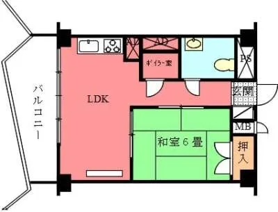 白浜パークマンション D棟4階 195万円