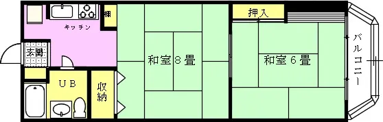 シャトレハイツ白浜 6階 980万円